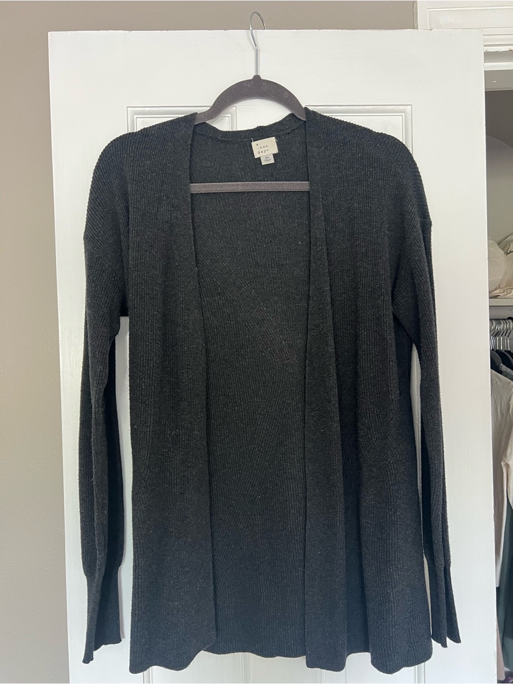A New Day Open-Front Ribbed Cardigan